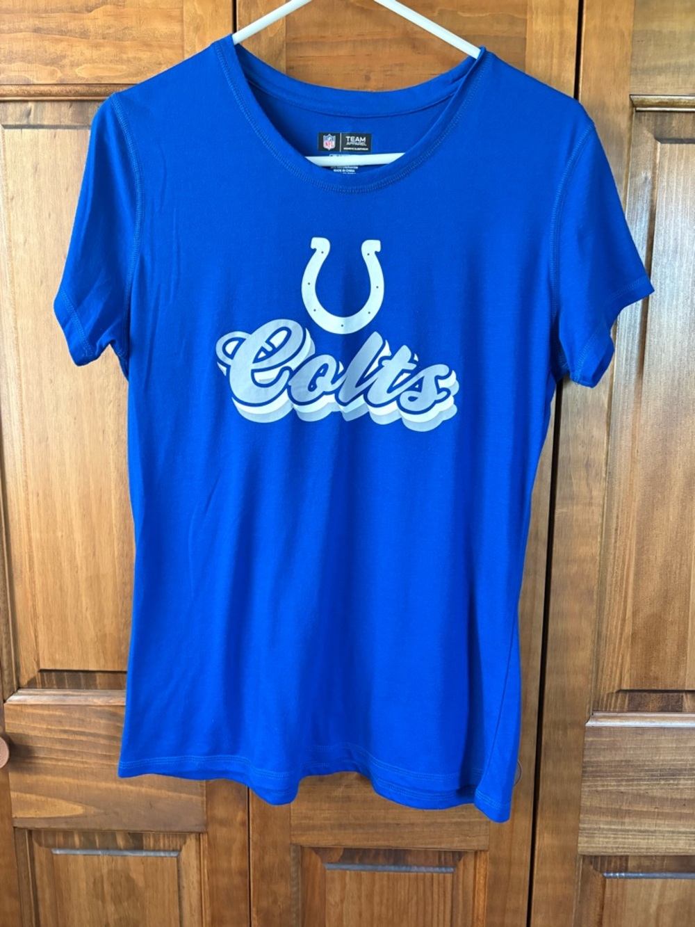 NFL Royal Blue Indianapolis Colts Team Apparel Women's Tee Large - Picture 1 of 6
